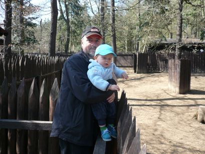 Dad and I checking out the wildlife. 