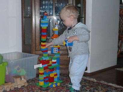 Construction (destruction) engineer at work. 