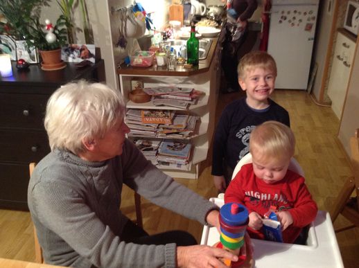 The boys and their Grandmother. 