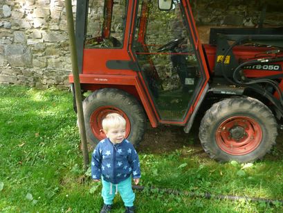 A medieval tractor. 