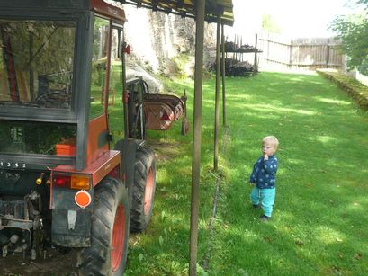 The tractor is the best thing to see here. 