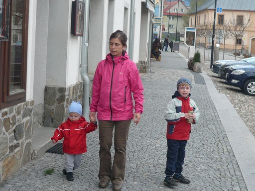 Mum and the boys. 