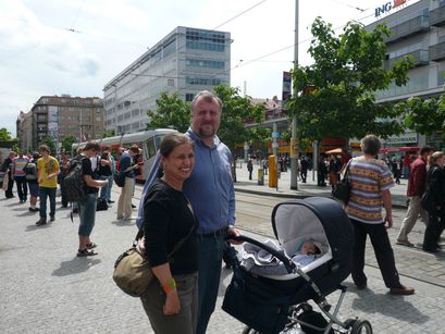 Family outing in Prague